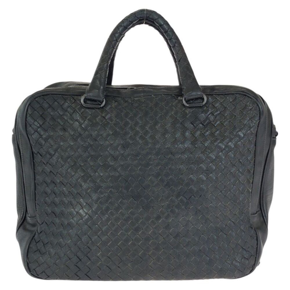 Bottega Veneta Leather Briefcase Black